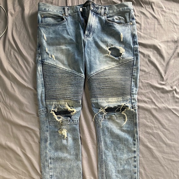 PacSun Distressed Biker Jeans - Picture 1 of 3